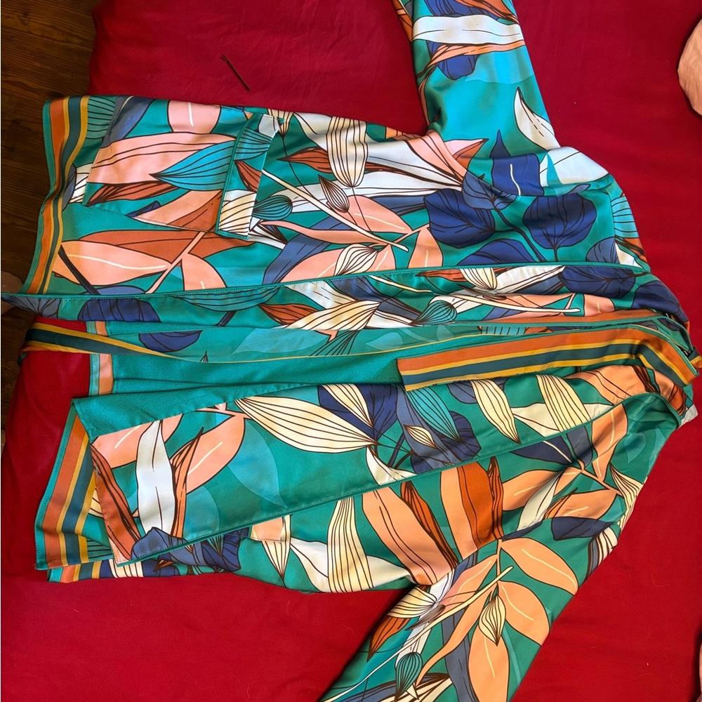Nine West Multicolor Floral Blazer